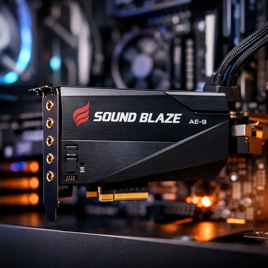Sound Blaze AE-9 PCIe Sound Card — lifestyle