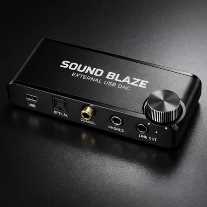 Sound Blaze External USB DAC — angle