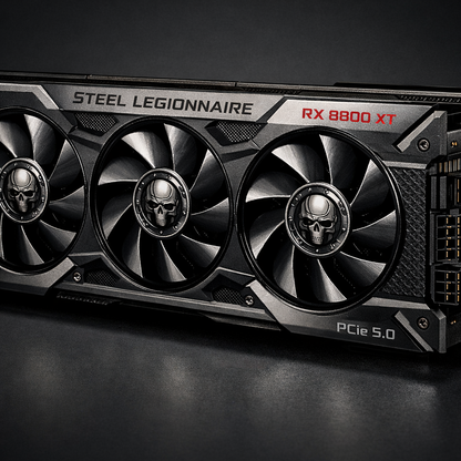 Steel Legionnaire RX 8800 XT Graphics Card — detail_image
