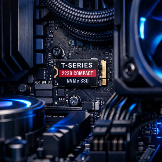 T-Series 2230 Compact NVMe SSD — lifestyle