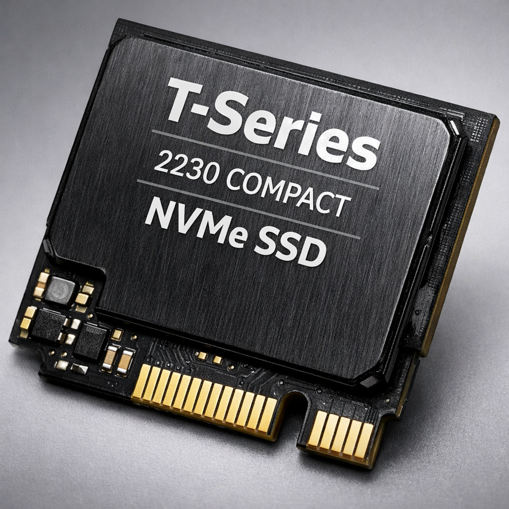 T-Series 2230 Compact NVMe SSD — close-up