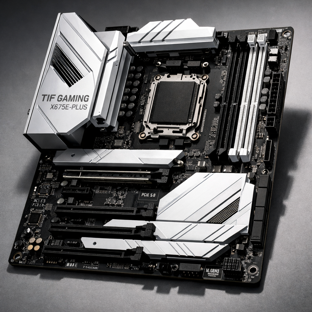 TIF Gaming X675E-Plus — angled
