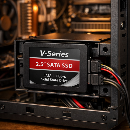 V-Series 2.5" SATA SSD — Lifestyle Image