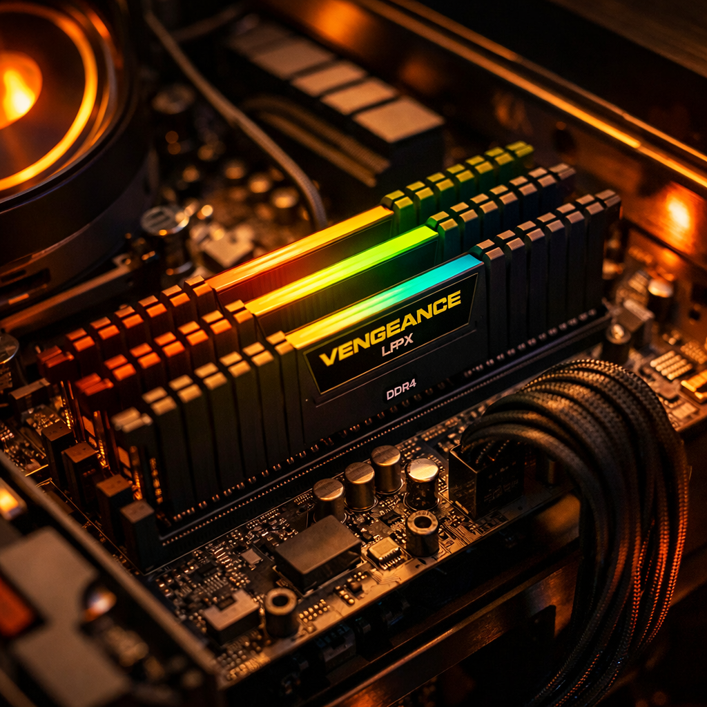 Vengence LPX DDR4-3600 CL18 Memory Kit — in situ