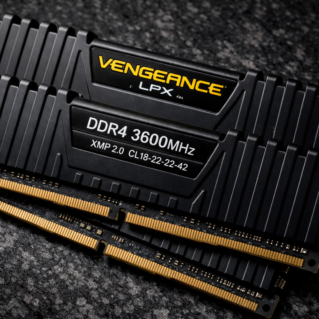 Vengence LPX DDR4-3600 CL18 Memory Kit — detail shot