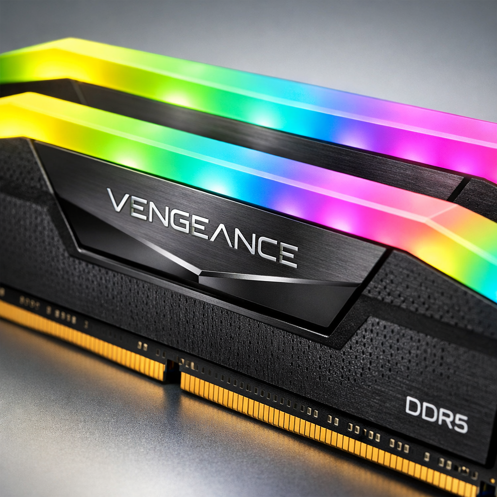 Vengence RGB DDR5-6600 CL32 Memory Kit — detailed close-up