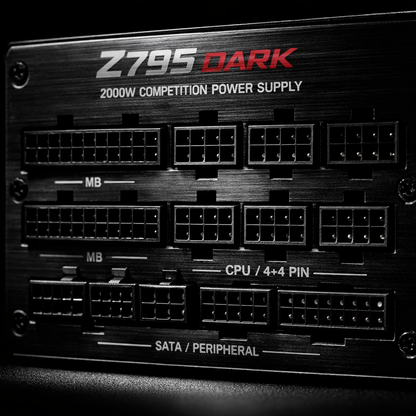 Z795 Dark 2000W Competition Power Supply — feature close-up